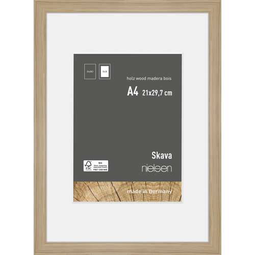 nielsen® | Skava wissellijst — grenenhout ○ incl. passe-partout